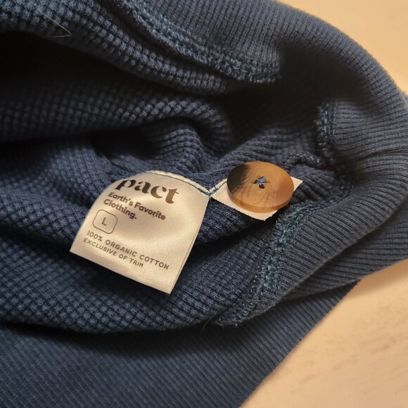 Pact Matching Set - Teal, Waffle Knit Organic Cotton Set - Size L - Picture 10 of 10